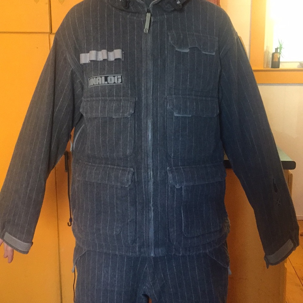 Analog wool snow pants and jacket